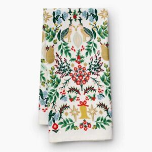 Rifle Paper Co. Partridge Christmas Tea Towel NWT